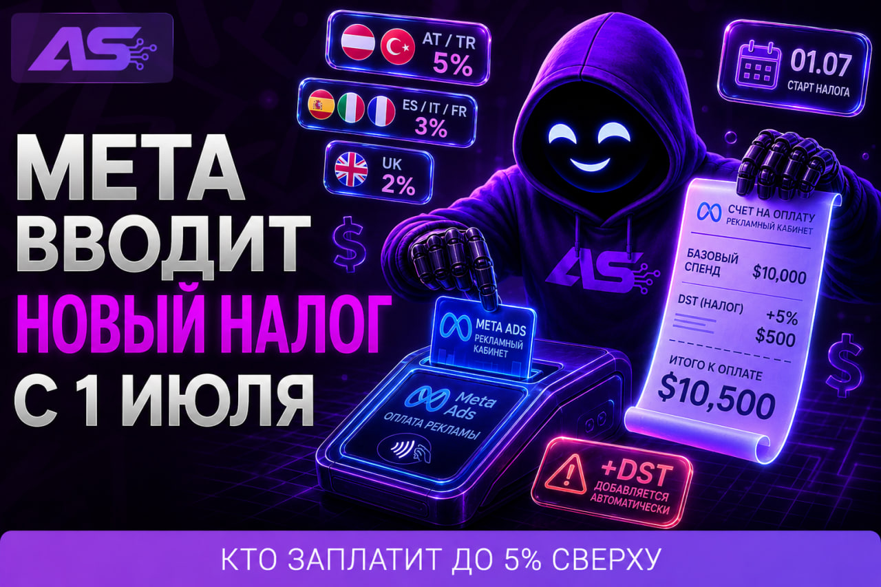 Meta вводит сбор до 5% за рекламу