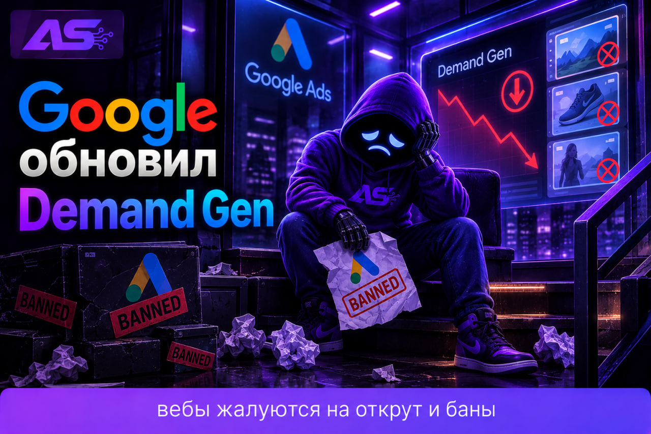 Google Demand Gen: открут падает, баны растут