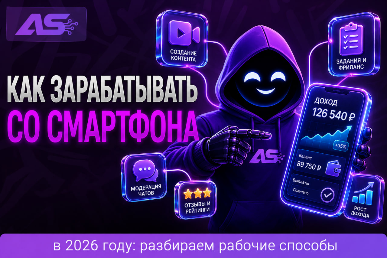 Как заработать в 2026 году имея только смартфон