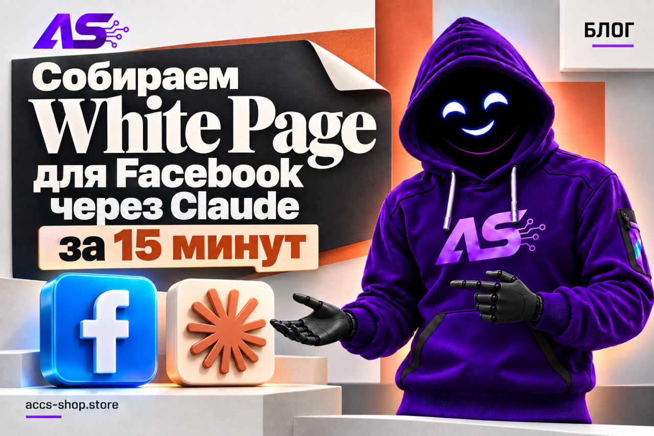 Вайтпейдж для Facebook через Claude за 15 минут