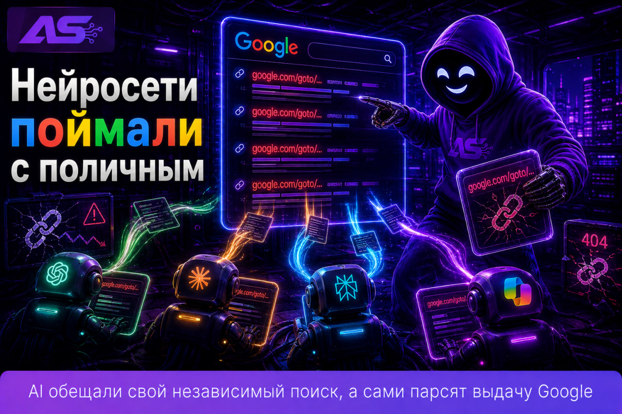 ИИ-поиск спалился на Google ссылках