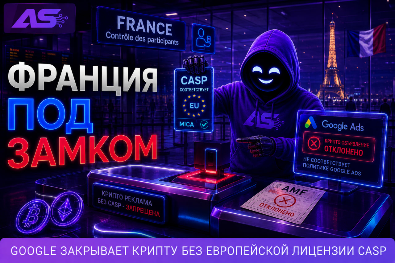 Google закрыл крипторекламу во Франции без CASP