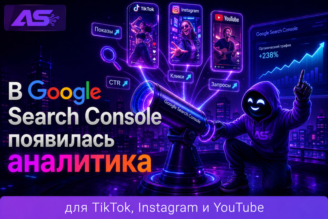 Google Search Console открыл статистику соцсетей