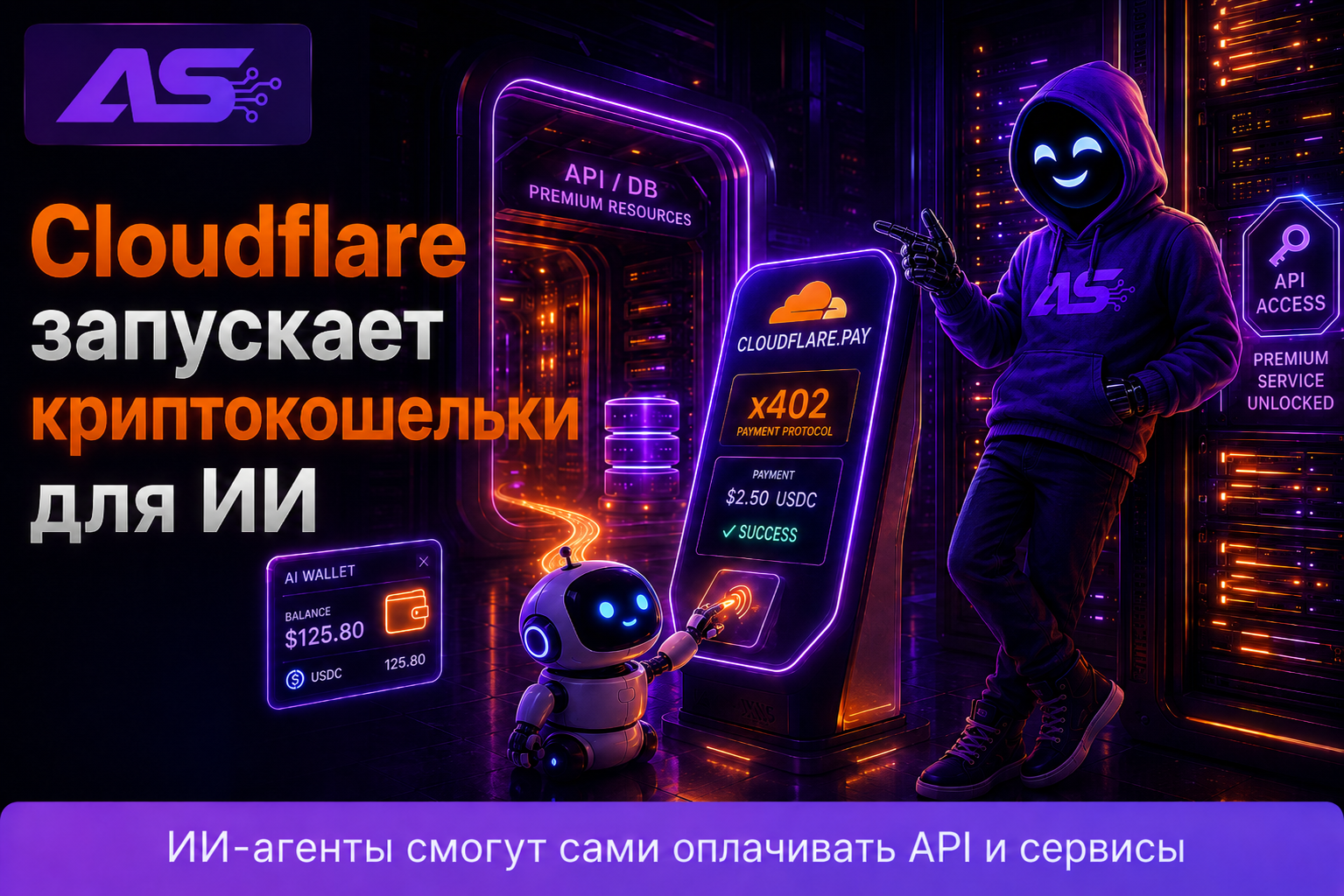 Cloudflare даст ИИ-агентам криптокошельки
