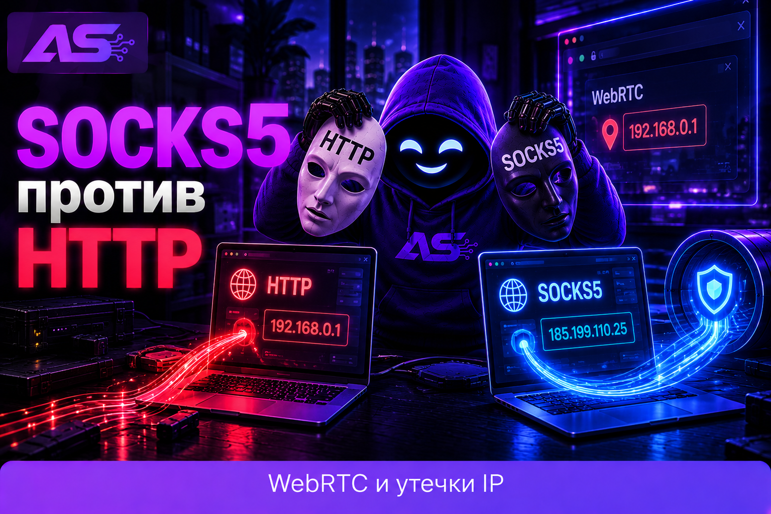 SOCKS5 против HTTP: WebRTC и утечки IP